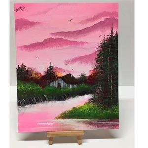 8x10 Acrylic Painting By Me- Find Yourself🌸